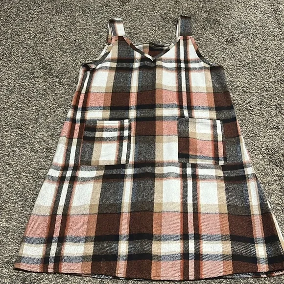 Plaid Sleeveless Dress - Picture 2 of 2